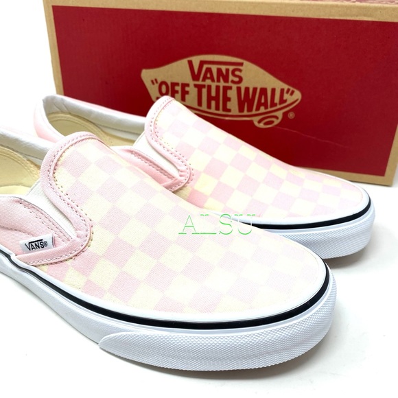 VANS Classic Slip On Checkerboard Pink Women’s Size 10 Sneakers VN0A4BV3X0A - Picture 8 of 9